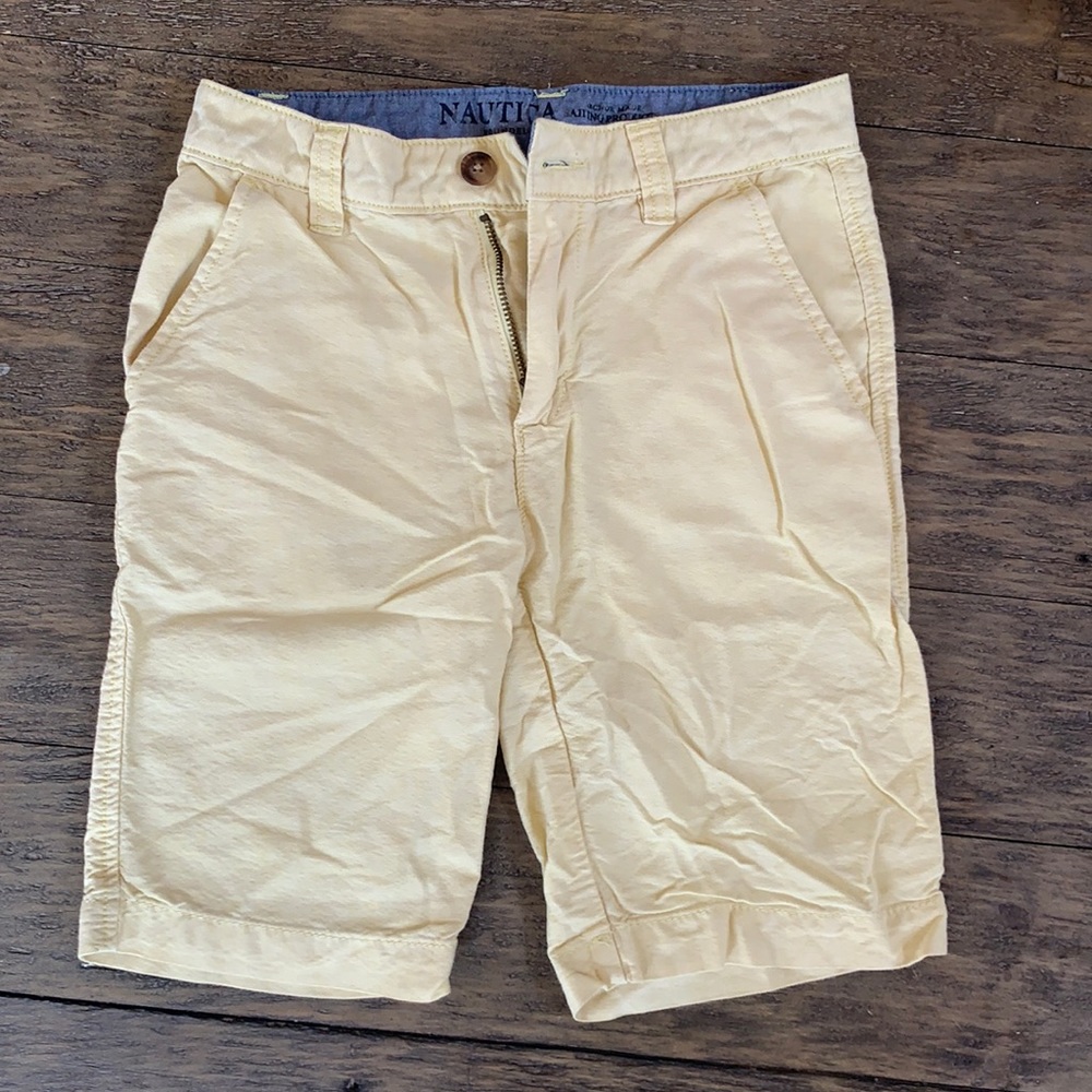 Nautica Boys Pale Yellow Shorts
